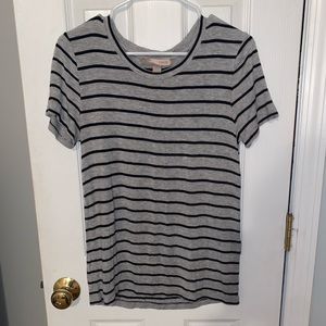 Forever 21 Gray and Black stripe T-Shirt
